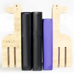 Viadurini Living Deko Artikel Und Wohnaccessoires-2 Buchstützen aus Travertinmarmor in Form einer Giraffe Made in Italy - Morra