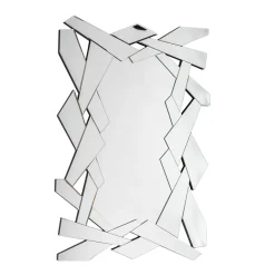 Viadurini Living Wandspiegel-110 cm geformter Wandspiegel aus Glas mit modernem Rahmen - Nirdo