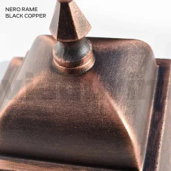 Viadurini Lighting Gartenlampion-85 cm hohe Außenlampe aus Glas und Aluminiumdruckguss - Alchemist