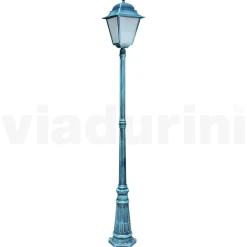 Viadurini Lighting Gartenlampion-222 cm hohe Außenlampe aus Glas und Aluminiumdruckguss - Alchemist
