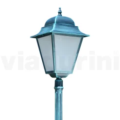 Viadurini Lighting Gartenlampion-222 cm hohe Außenlampe aus Glas und Aluminiumdruckguss - Alchemist