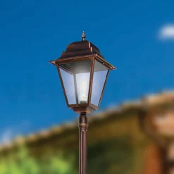 Viadurini Lighting Gartenlampion-252 cm hohe Außenlampe aus Glas und Aluminiumdruckguss - Alchemist