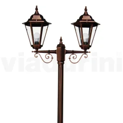 Viadurini Lighting Gartenlampion-221 cm hohe Gartenlampe aus Glas und 5 Aluminiumausführungen - Pinako