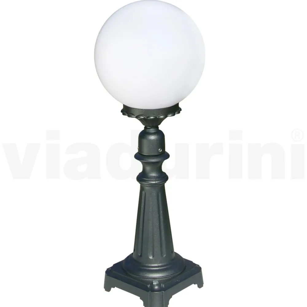 Viadurini Lighting Gartenlampion-69 cm hohe Straßenlaterne aus Acryl und anthrazitfarbenem Aluminium. Hergestellt in Italien - Trovaantracite