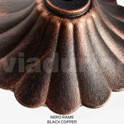 Viadurini Lighting Gartenlampion-208 cm hohe Straßenlaterne aus schwarzem Acryl und Aluminium, hergestellt in Italien - Trovanero