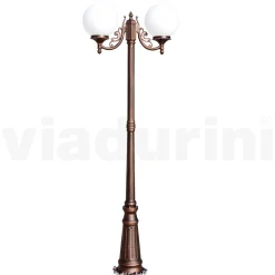 Viadurini Lighting Gartenlampion-200 cm hohe Straßenlaterne aus schwarzem Acryl und Aluminium, hergestellt in Italien - Trovanero