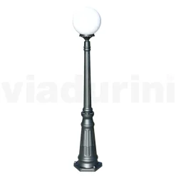 Viadurini Lighting Gartenlampion-145 cm hohe Straßenlaterne aus Acryl und anthrazitfarbenem Aluminium. Hergestellt in Italien - Trovaanthrazit