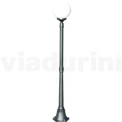 Viadurini Lighting Gartenlampion-172 cm hohe Straßenlaterne aus Acryl und anthrazitfarbenem Aluminium. Hergestellt in Italien - Trovaantracite