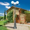 Viadurini Lighting Gartenlampion-242 cm hohe Straßenlaterne aus Acryl und anthrazitfarbenem Aluminium. Hergestellt in Italien - Trovaantracite