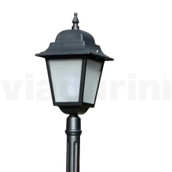 Viadurini Lighting Gartenlampion-214 cm hohe Straßenlaterne aus Anthrazitglas und Aluminium Made in Italy - Scintilla