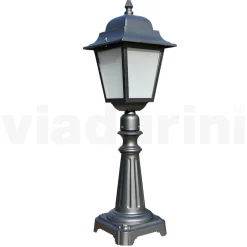 Viadurini Lighting Gartenlampion-76 cm hohe Straßenlaterne aus Anthrazitglas und Aluminium Made in Italy - Scintilla