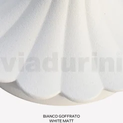 Viadurini Lighting Gartenlampion-230 cm hohe Straßenlaterne aus weißem Acryl und Aluminium, hergestellt in Italien - Trovabianco