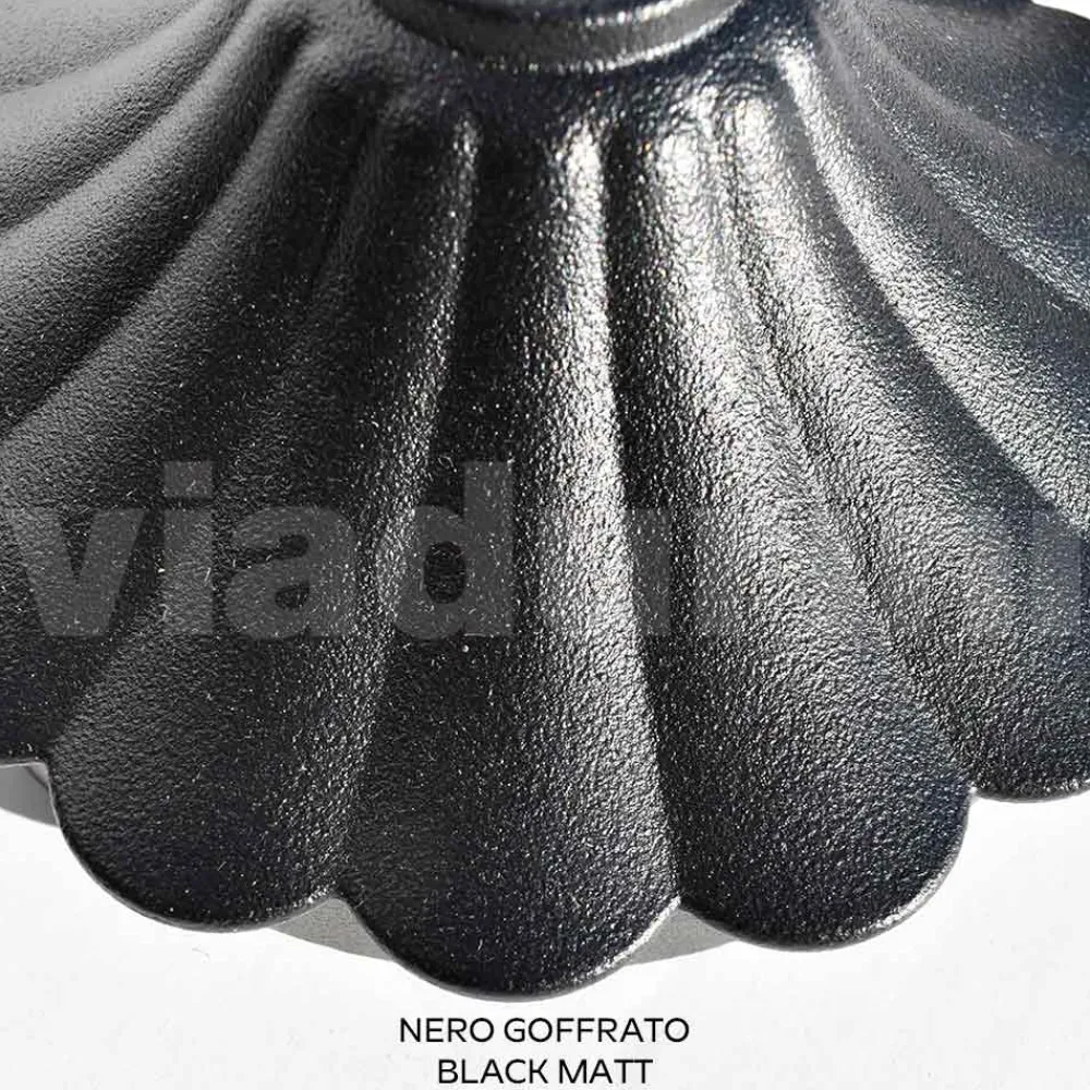 Viadurini Lighting Gartenlampion-270 cm hohe Straßenlaterne aus schwarzem Acryl und Aluminium, hergestellt in Italien - Trovanero