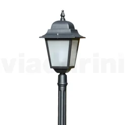 Viadurini Lighting Gartenlampion-178 cm hohe Straßenlaterne aus Anthrazitglas und Aluminium Made in Italy - Scintilla