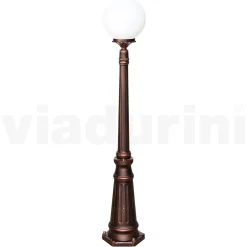 Viadurini Lighting Gartenlampion-145 cm hohe Straßenlaterne aus schwarzem Acryl und Aluminium, hergestellt in Italien - Trovanero