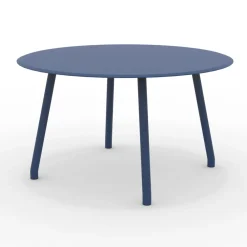 Viadurini in the Garden Gartentische Aus Aluminium-130 cm Runder Aluminiumtisch für den Außenbereich in verschiedenen Ausführungen - Resplendent