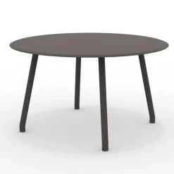 Viadurini in the Garden Gartentische Aus Aluminium-130 cm Runder Aluminiumtisch für den Außenbereich in verschiedenen Ausführungen - Resplendent