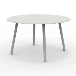 Viadurini in the Garden Gartentische Aus Aluminium-130 cm Runder Aluminiumtisch für den Außenbereich in verschiedenen Ausführungen - Resplendent