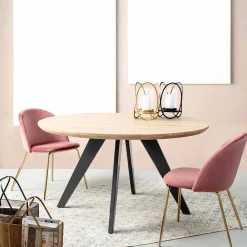 Viadurini Living Moderne Stühle-4 Designstühle aus Samt mit Stahlkonstruktion Homemotion - Dania