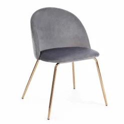 Viadurini Living Moderne Stühle-4 Designstühle aus Samt mit Stahlkonstruktion Homemotion - Dania