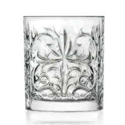 Viadurini Kitchen Italienisches Kristallgeschirr-12 doppelte altmodische Bechergläser aus luxuriösem Öko-Kristall - Destino