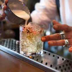 Viadurini Kitchen Italienisches Kristallgeschirr-12 doppelte altmodische Bechergläser aus luxuriösem Öko-Kristall - Destino