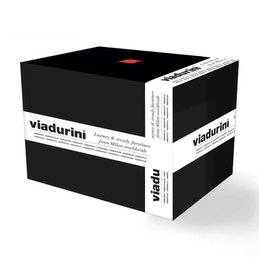 Viadurini Kitchen Italienisches Kristallgeschirr-12 doppelte altmodische Bechergläser aus luxuriösem Öko-Kristall - Destino