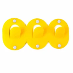 Viadurini Decor Wandgarderobe-2 dreifacher Wandhalter im farbigen Plexiglas-Clip-Design - Freddie