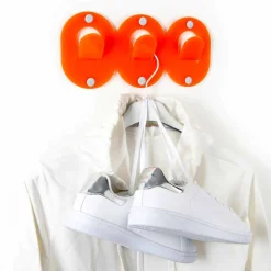 Viadurini Decor Wandgarderobe-2 dreifacher Wandhalter im farbigen Plexiglas-Clip-Design - Freddie