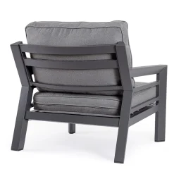 Viadurini in the Garden Metallsessel-2 Gartensessel aus Aluminium und Stoffsitzkissen - Point