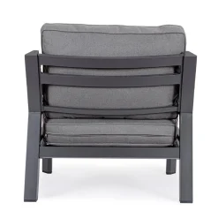Viadurini in the Garden Metallsessel-2 Gartensessel aus Aluminium und Stoffsitzkissen - Point