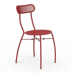 Viadurini in the Garden Gartenstühle Metall-4 Gartenstühle aus Metall in verschiedenen Farben Made in Italy - Hedge