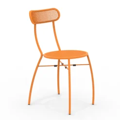 Viadurini in the Garden Gartenstühle Metall-4 Gartenstühle aus Metall in verschiedenen Farben Made in Italy - Hedge