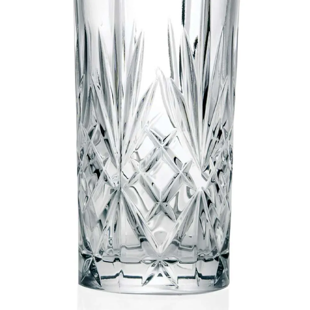 Viadurini Kitchen Italienisches Kristallgeschirr-12 Gläser, High Tumbler, Highball für Cocktail in Eco Crystal - Cantabile