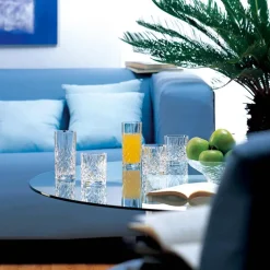 Viadurini Kitchen Italienisches Kristallgeschirr-12 Gläser, High Tumbler, Highball für Cocktail in Eco Crystal - Cantabile