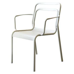 Viadurini in the Garden Metallsessel-2 Innen- und Außensessel aus 100 % recyceltem Aluminium in verschiedenen Farben – Getränk