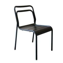 Viadurini in the Garden Gartenstühle Metall-2 Innen- und Außenstühle aus 100 % recyceltem Aluminium in verschiedenen Farben – Getränk