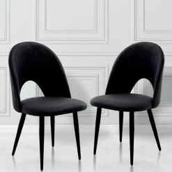 Viadurini Living Moderne Stühle-4 Innenstühle aus Stoff mit Samteffekt in verschiedenen Farben - Corvina