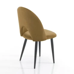 Viadurini Living Moderne Stühle-4 Innenstühle aus Stoff mit Samteffekt in verschiedenen Farben - Corvina