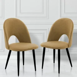 Viadurini Living Moderne Stühle-4 Innenstühle aus Stoff mit Samteffekt in verschiedenen Farben - Corvina