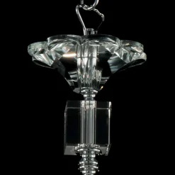 Viadurini Lighting Klassische Kronleuchter-6 Lichter Design Kronleuchter in Ivy Glas und Kristall, made in Italy