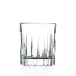 Viadurini Kitchen Italienisches Kristallgeschirr-12 Likörgläser aus Öko-Kristall mit linearen Designdekorationen - Senzatempo