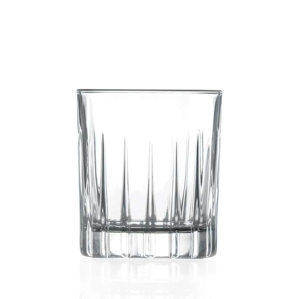Viadurini Kitchen Italienisches Kristallgeschirr-12 Likörgläser aus Öko-Kristall mit linearen Designdekorationen - Senzatempo