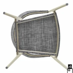 Varaschin Holzsessel|Moderne Sessel-6 Loungestühle Clever Set