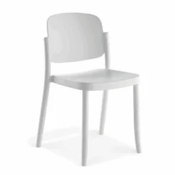 Viadurini in the Garden Gartenstühle Kunststoff-4 moderne stapelbare Gartenstühle aus Polypropylen Made in Italy - Bernetta