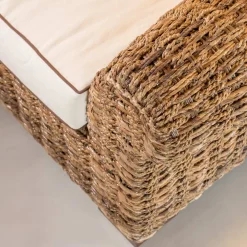 Viadurini in the Garden Gartensofas-2- oder 3-Sitzer-Outdoor-Sofa in Abaca mit Kissen - Lagertha