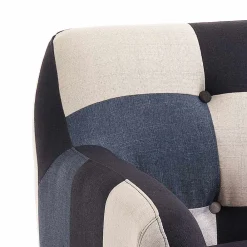 Viadurini Living Moderne Sofas-2- oder 3-Sitzer-Sofa aus mehrfarbigem Stoff – Kobalt