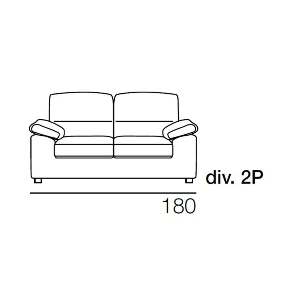 Viadurini Living Moderne Sofas-2- oder 3-Sitzer-Sofa in weißem Stoffdesign Made in Italy - Abudhabi