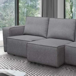 Viadurini Living Moderne Sofas-2- oder 3-Sitzer-Sofa mit ausziehbaren Sitzen aus Stoff Made in Italy - Alis