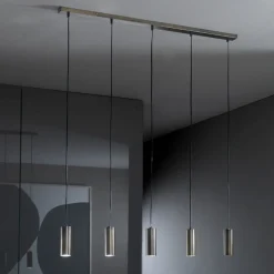 Viadurini Lighting Moderne Pendelleuchten-5 Pendelleuchte aus Metall, hergestellt in Italien – Read